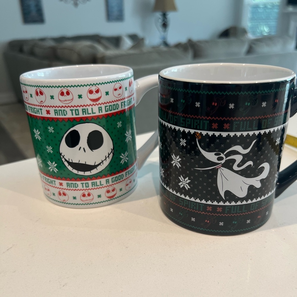 2 Nightmare Before Christmas mugs Disney